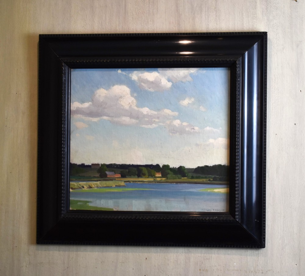 A bright August morning, oil painting by William Knight 