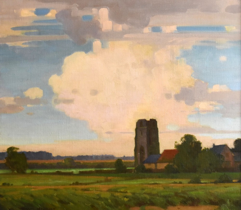 The ruined tower, oil painting by William Knight View IV
