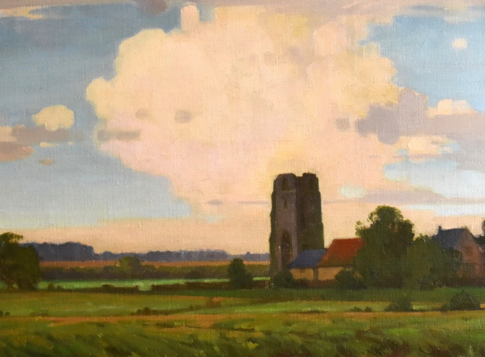 The ruined tower, oil painting by William Knight View VI