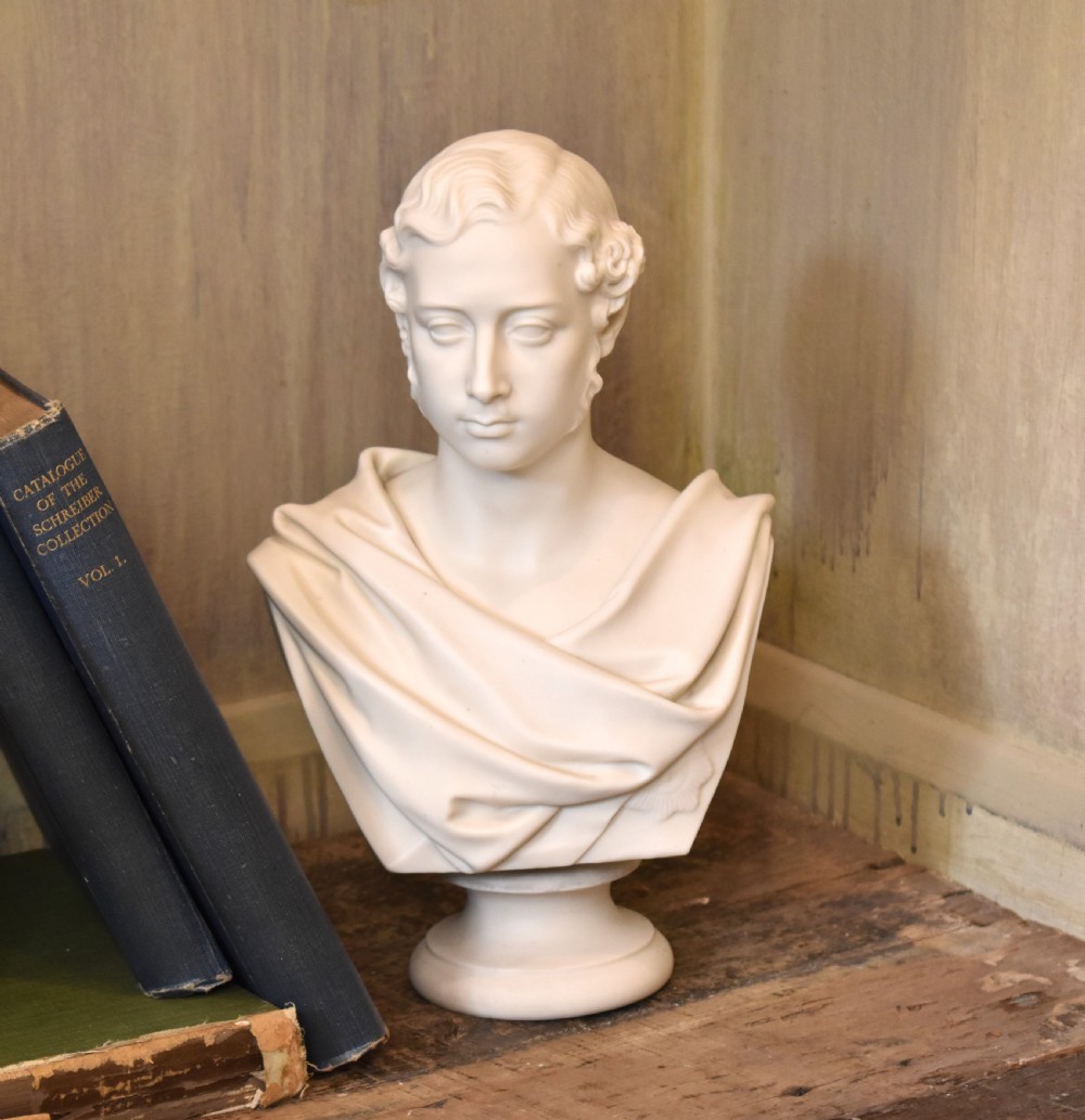 Parian bust of Prince Albert Edward by Copeland