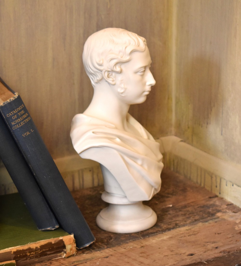 Parian bust of Prince Albert Edward by Copeland View II