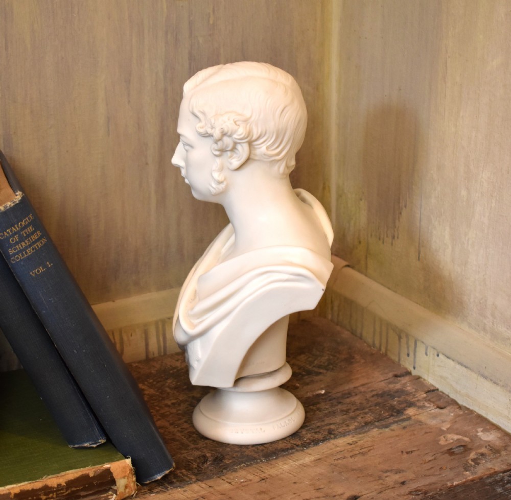 Parian bust of Prince Albert Edward by Copeland View III