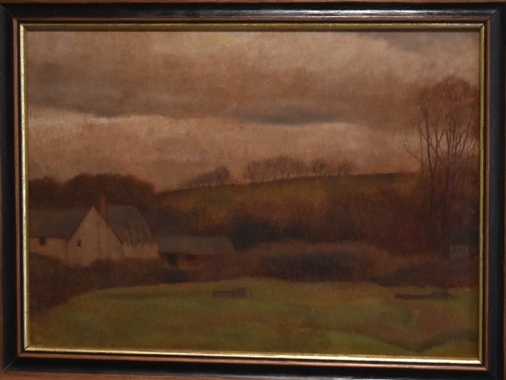 Landscape oil painting by Frank Hughes View III