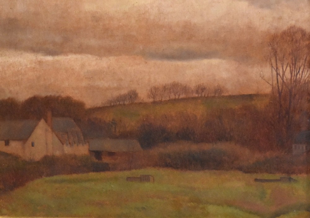 Landscape oil painting by Frank Hughes View V