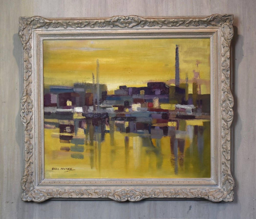 Abstract oil painting of London by Arthur Bell Foster View II