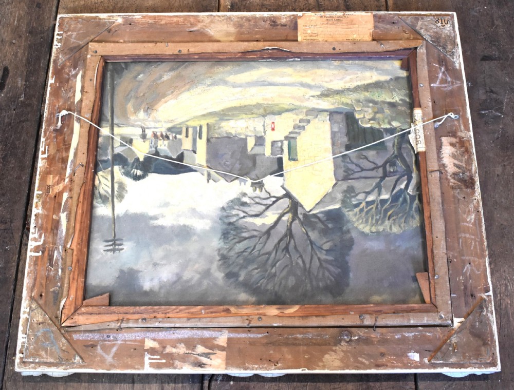 Abstract oil painting of London by Arthur Bell Foster View VI