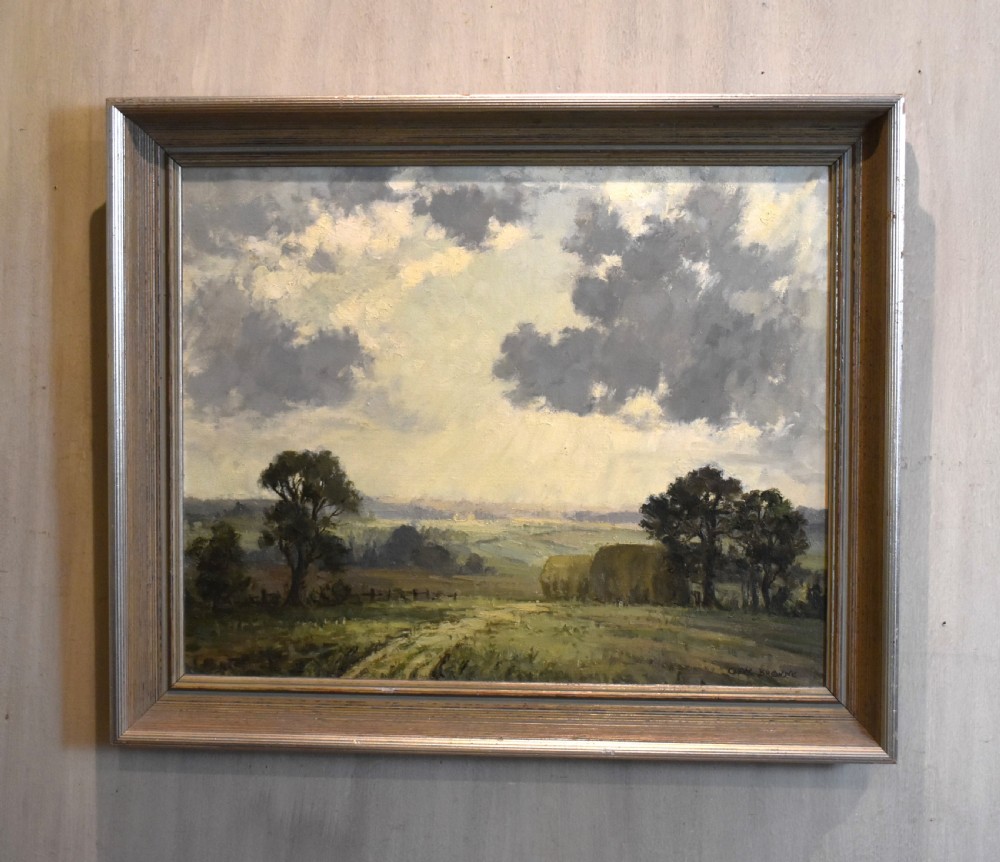 Clouds over the Wolds, oil painting by Clive Browne