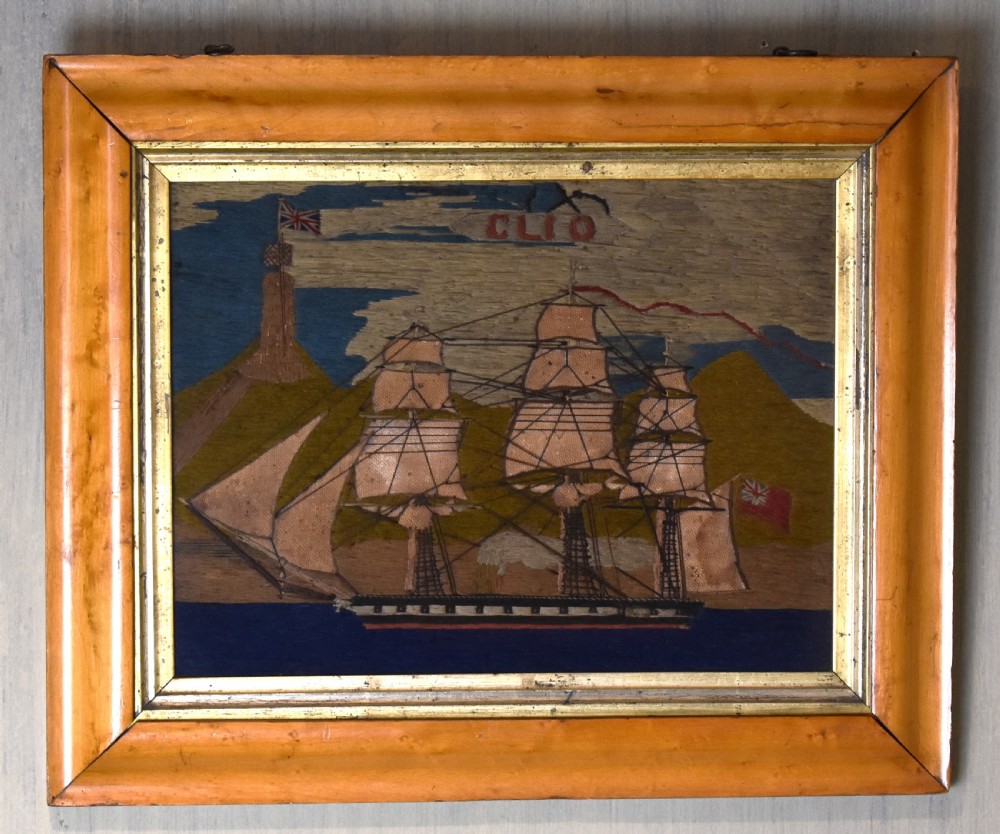 Fine Victorian ship woolwork  View II