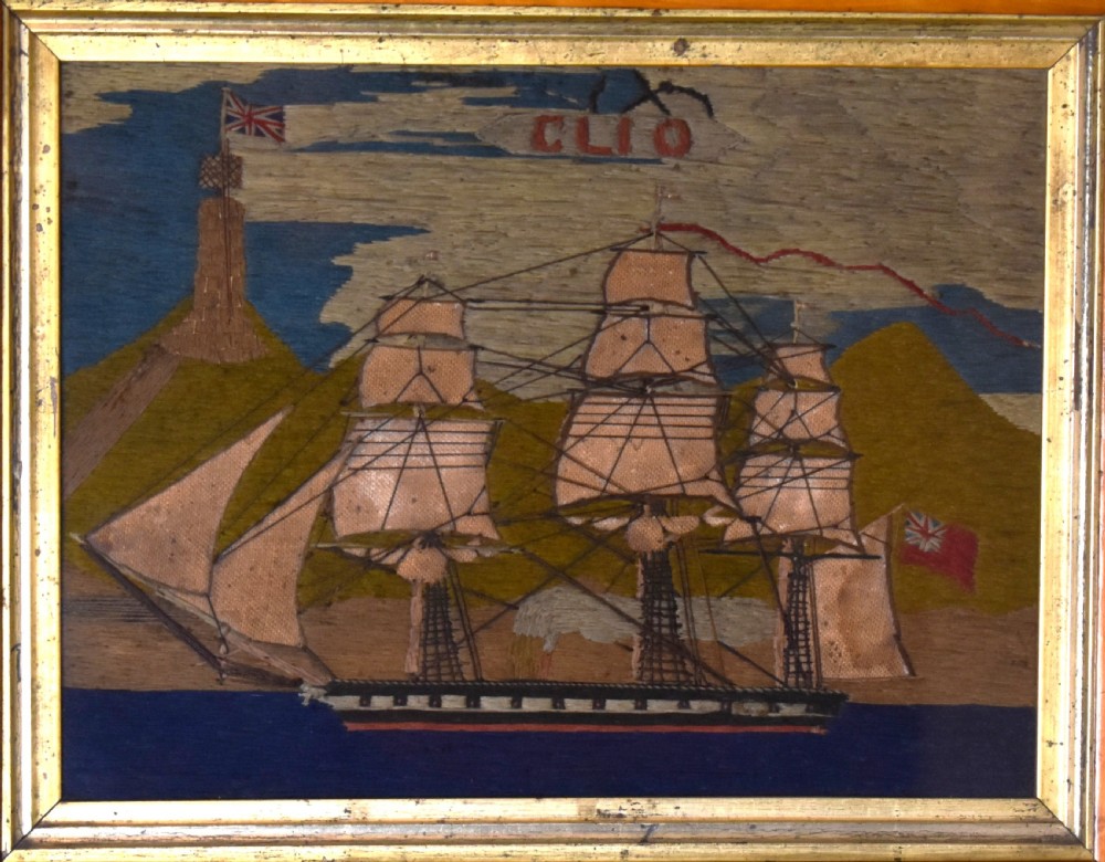 Fine Victorian ship woolwork  View III