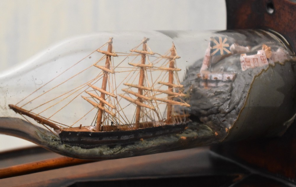 Ship in a bottle on stand View VIII