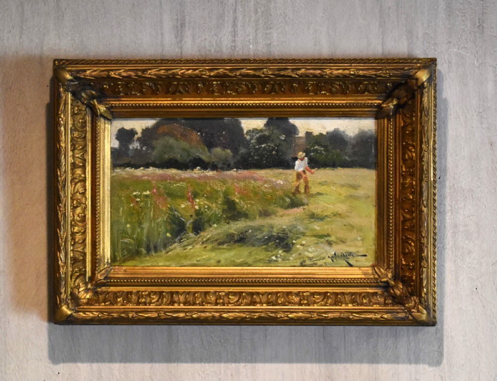 Mowers, oil painting by Arthur Walker Redgate