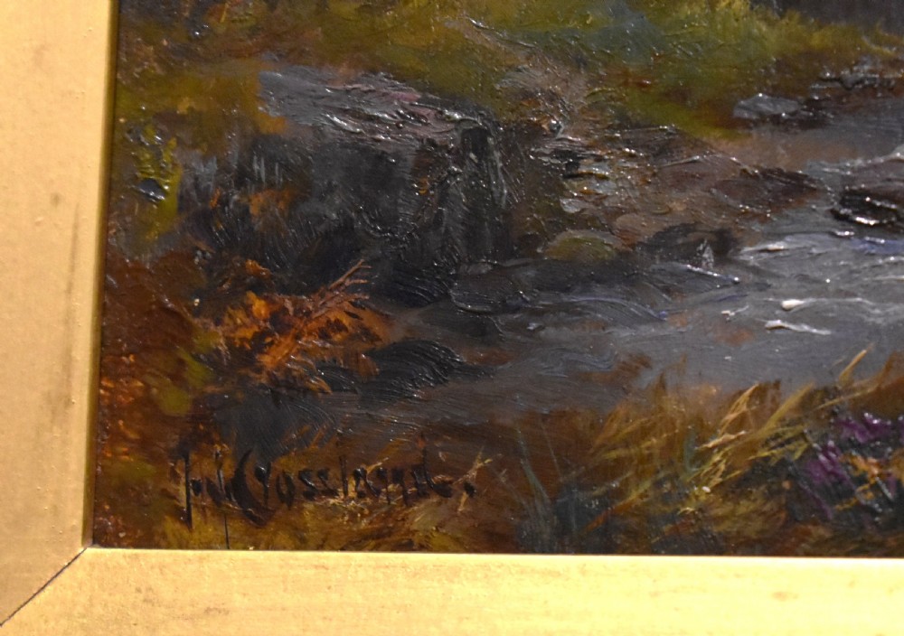 Oil painting of Easedale Tarn by James Henry Crossland View V