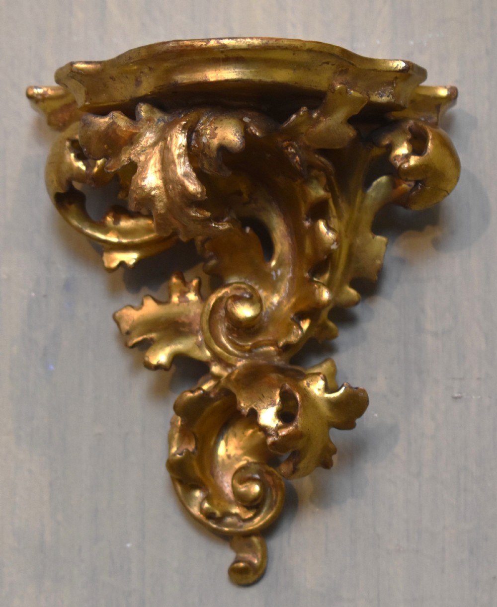 Pair of small giltwood wall brackets View IV