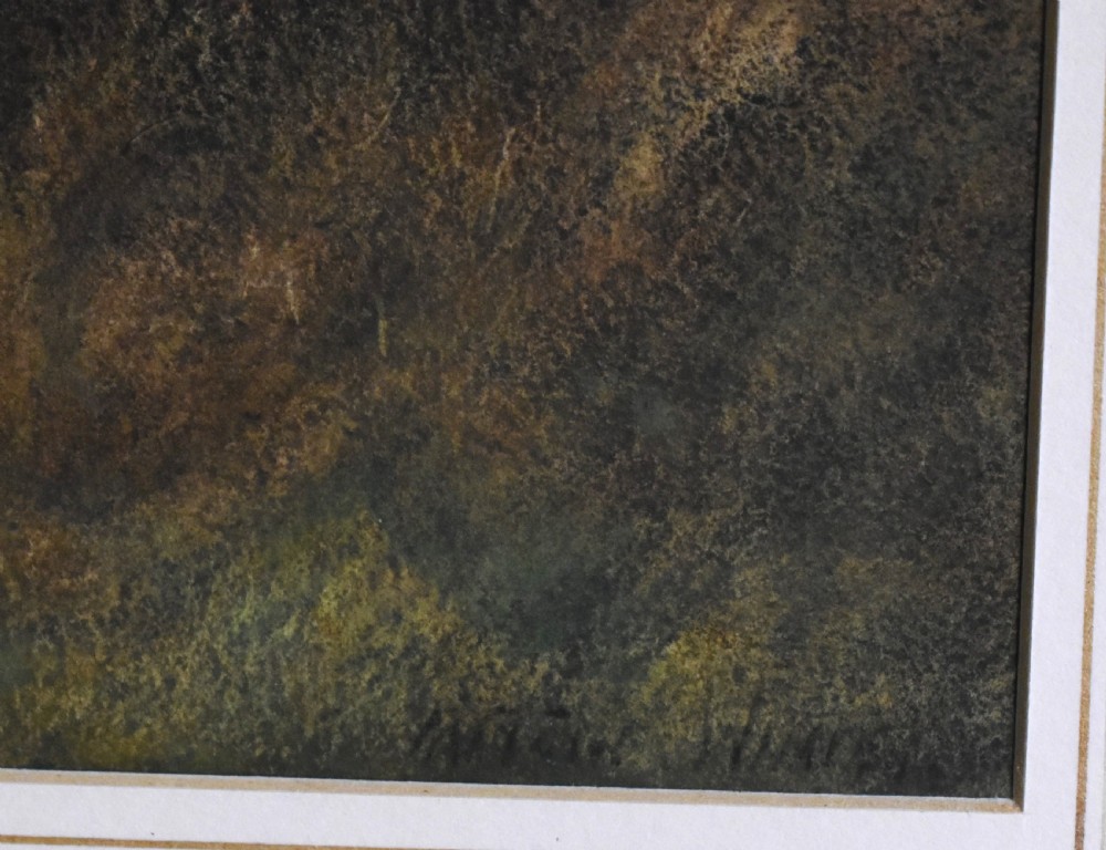 When trees are bare, watercolour by W. Tatton Winter View V