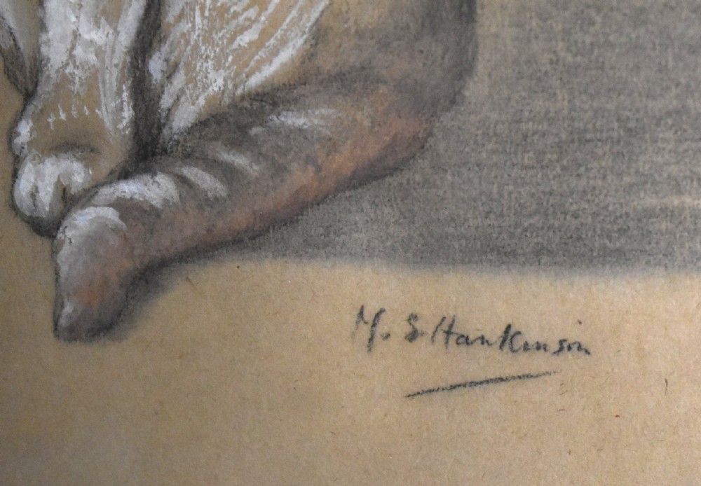 Watercolour of a cat by M.E.Hankinson View V