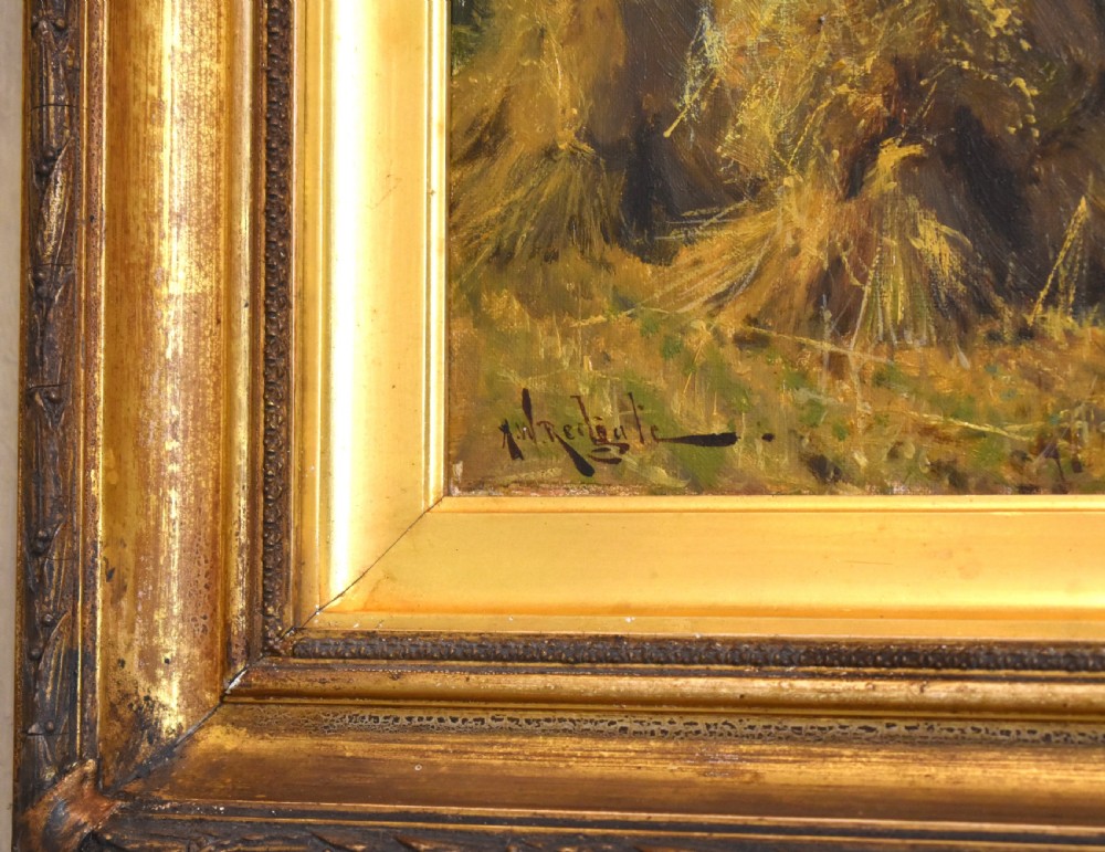 Harvest scene oil painting by Arthur Walker Redgate View V