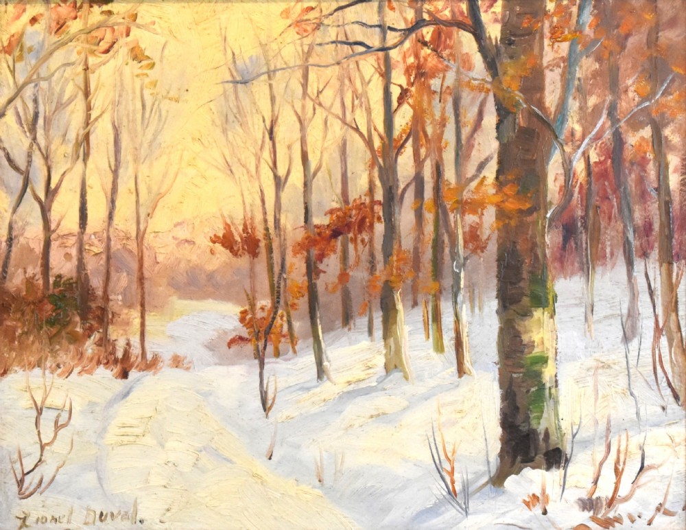 Canadian landscape oil painting by Lionel Duval View III
