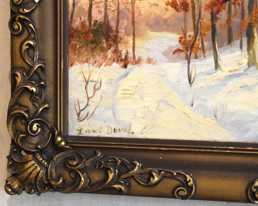 Canadian landscape oil painting by Lionel Duval View V