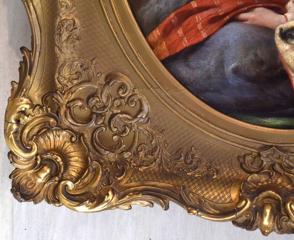 Fine oil portrait of a lady in eastern dress View VI
