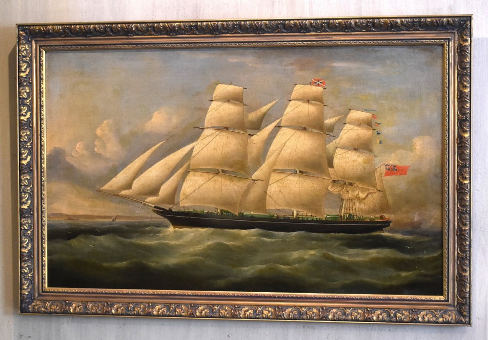 Fine ship oil painting  View II