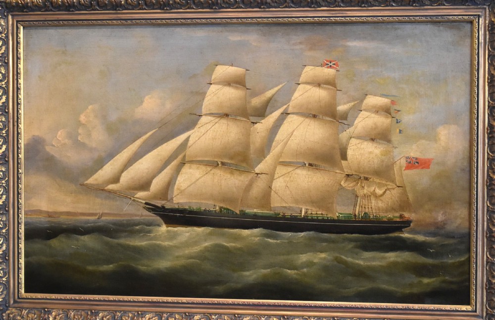 Fine ship oil painting  View III
