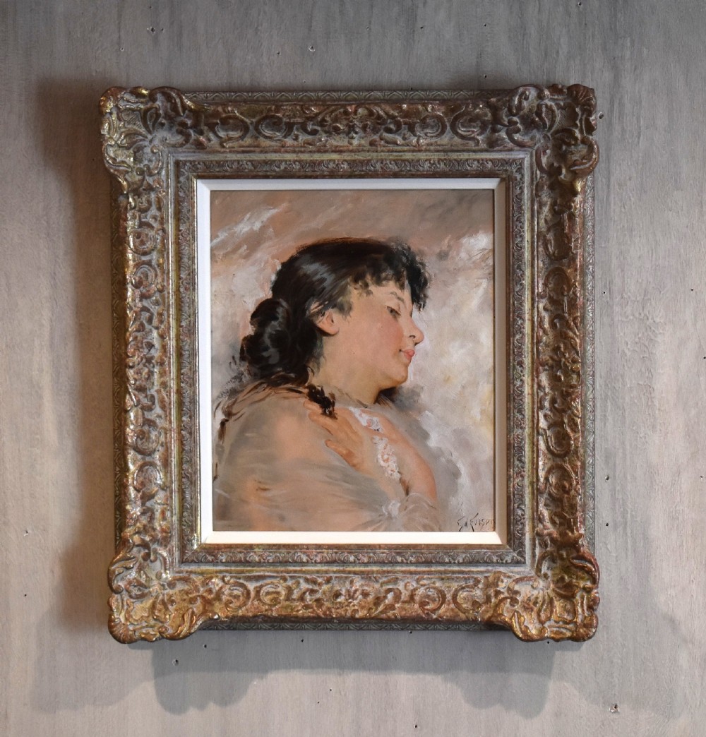 Oil portrait by George Henry Evison 1871-1928