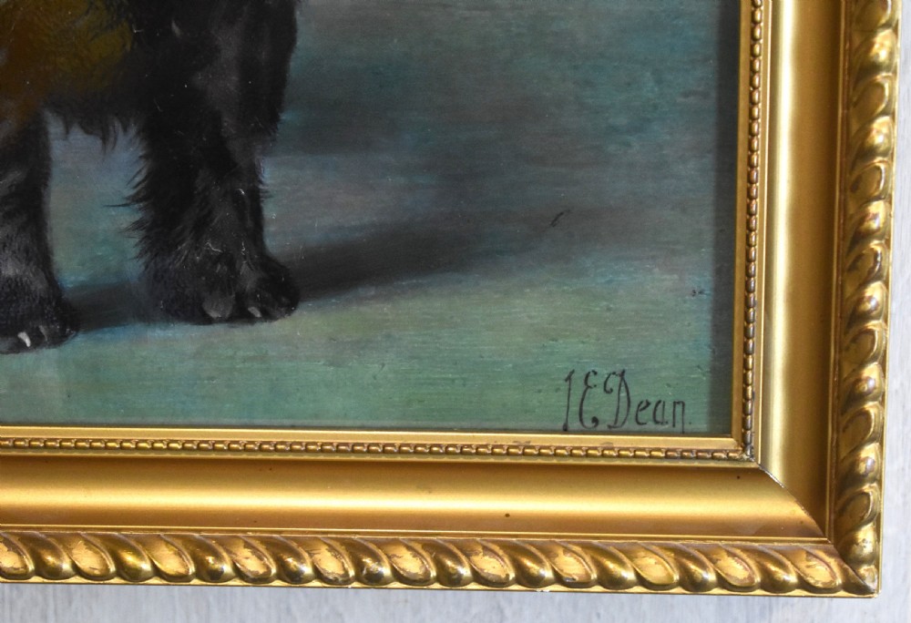 Minton porcelain plaque of a Scottish Terrier by James Edwin Dean View V