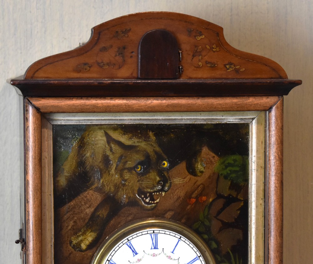 Unusual automaton cuckoo clock View IV