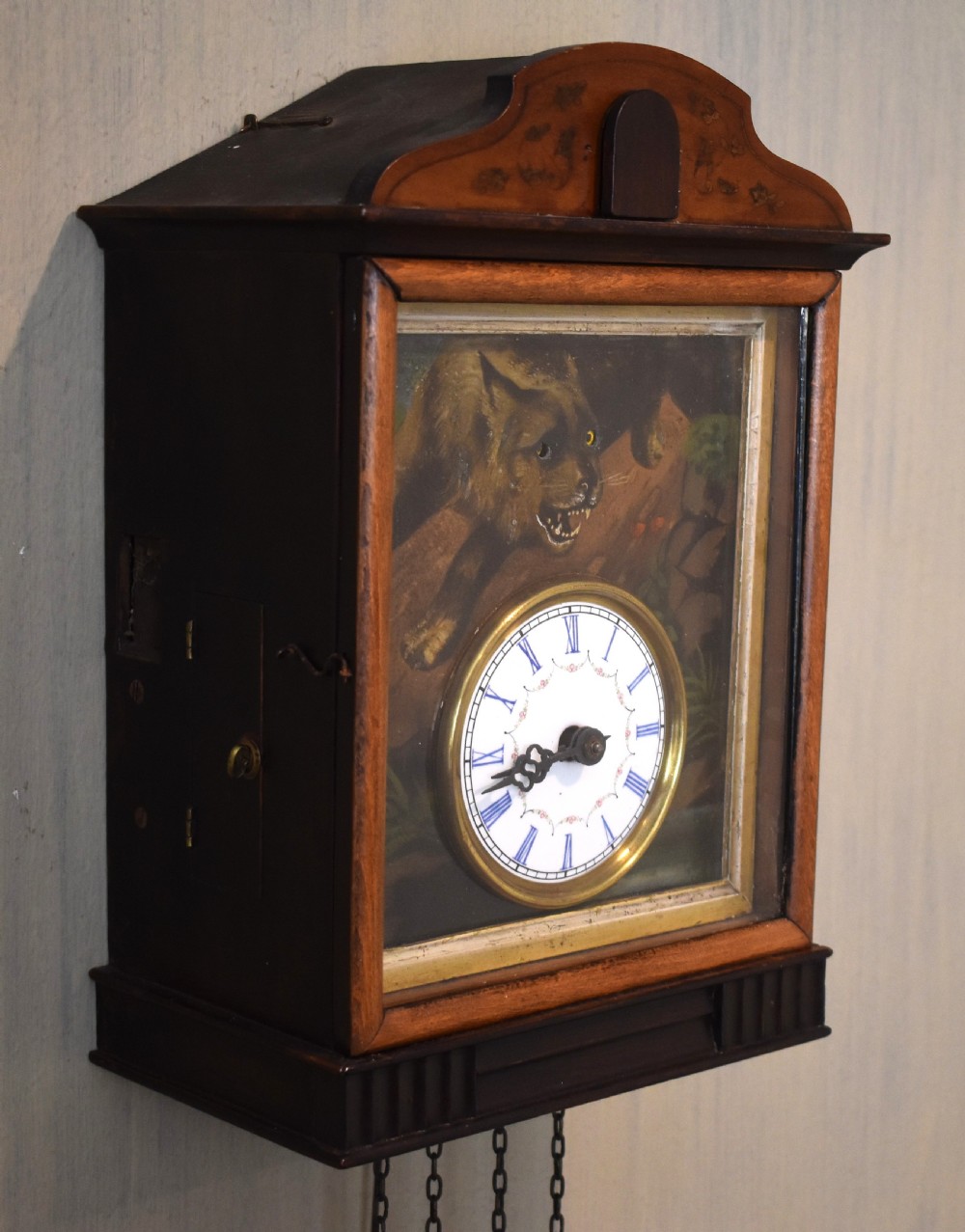 Unusual automaton cuckoo clock View VI