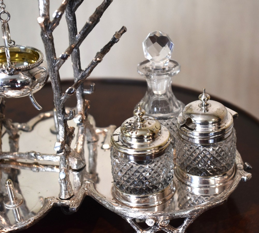 Unusual Victorian silverplate breakfast cruet View IV