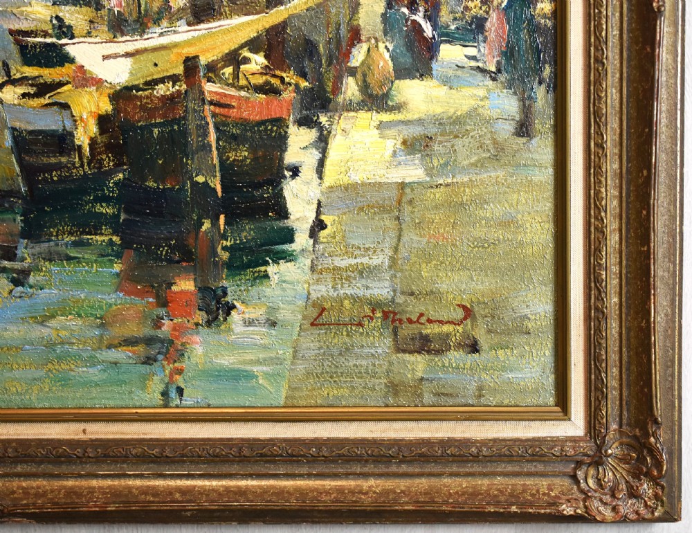 Large Venetian scene oil painting View IV