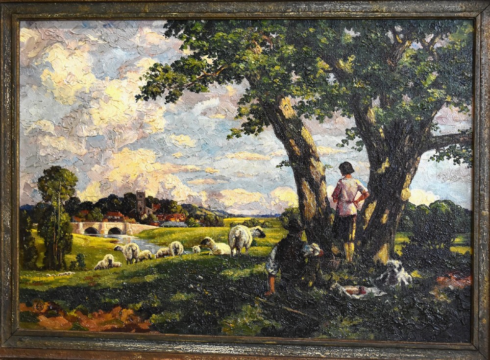 Summer Pastoral oil painting by Eric Belton View III