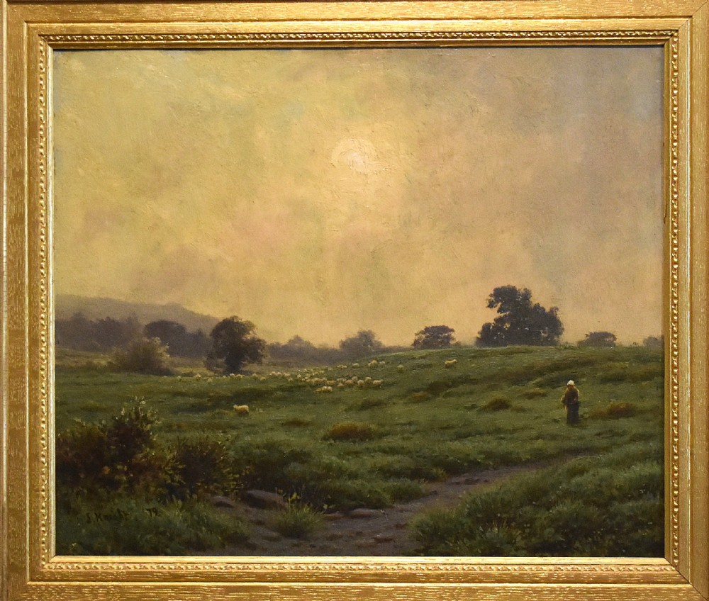 Morning Mists, oil painting by Joseph Knight 1837-1909 View III