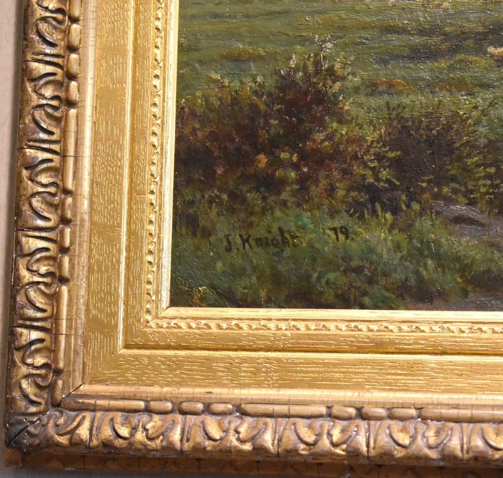 Morning Mists, oil painting by Joseph Knight 1837-1909 View V