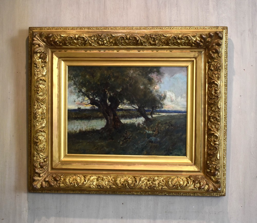 Landscape oil painting by Wellwood Rattray 
