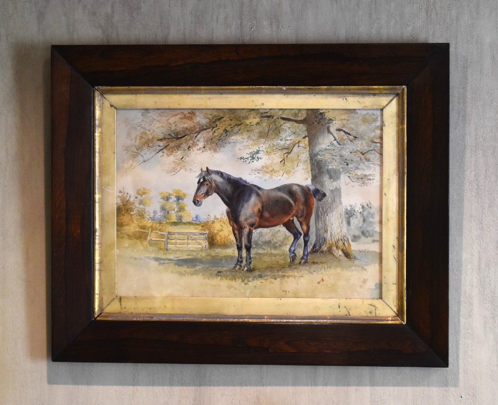 Victorian watercolour of a horse