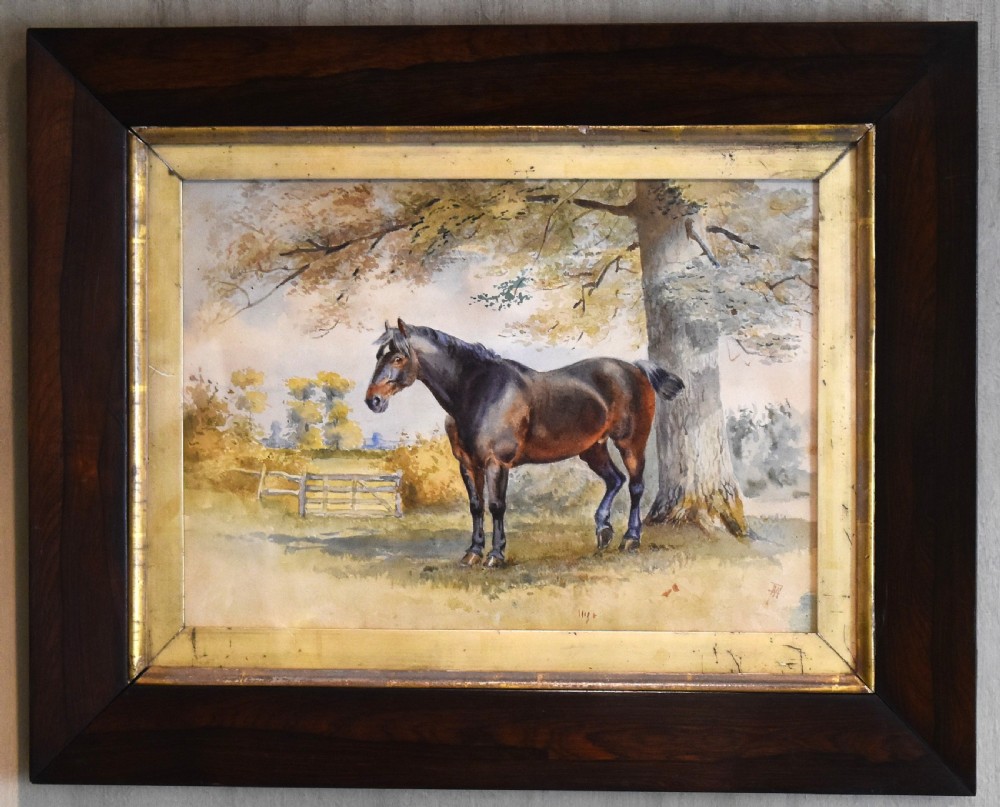 Victorian watercolour of a horse View II