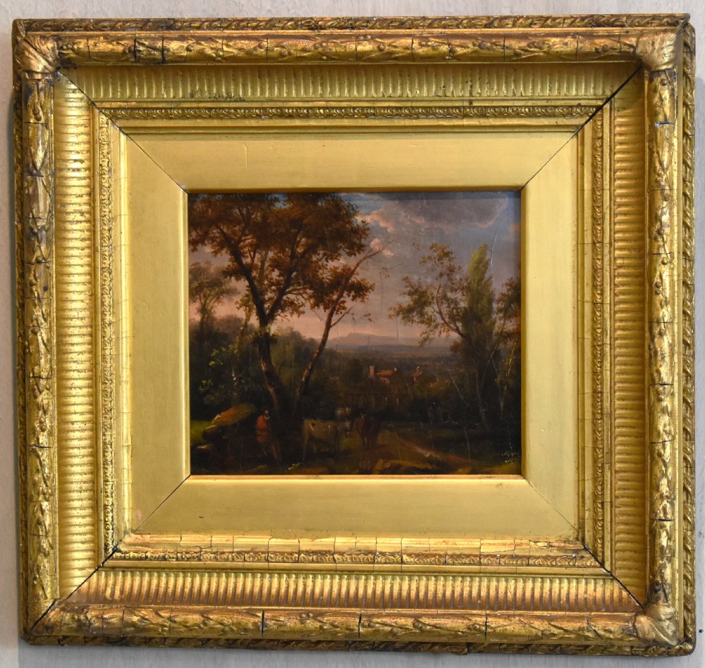 Small Georgian landscape oil painting View II