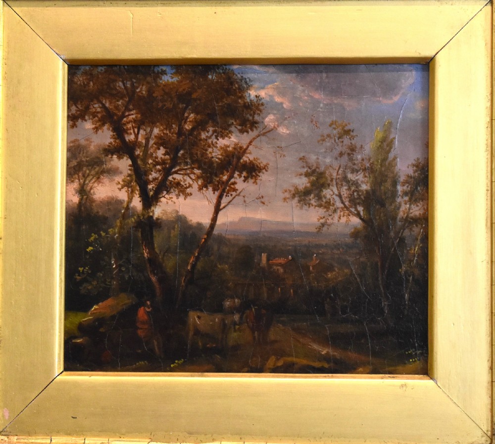 Small Georgian landscape oil painting View III