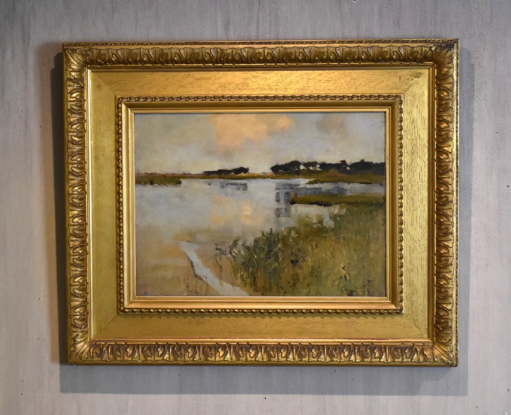 Landscape oil painting by Bertram Priestman