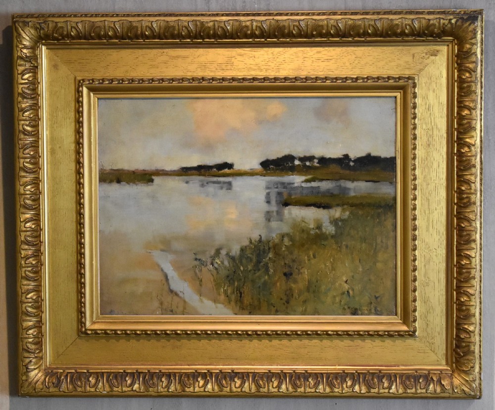 Landscape oil painting by Bertram Priestman View II