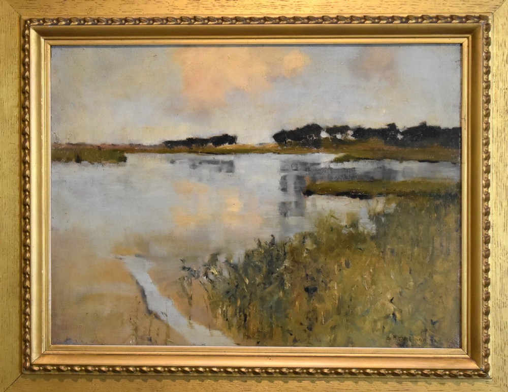 Landscape oil painting by Bertram Priestman View III