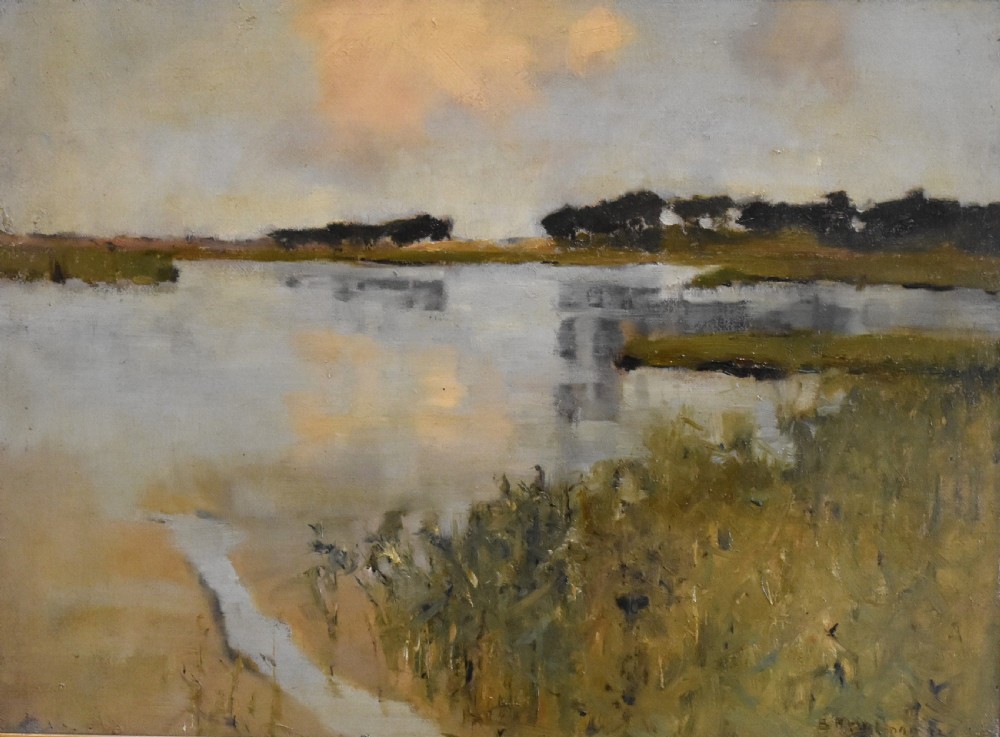 Landscape oil painting by Bertram Priestman View IV