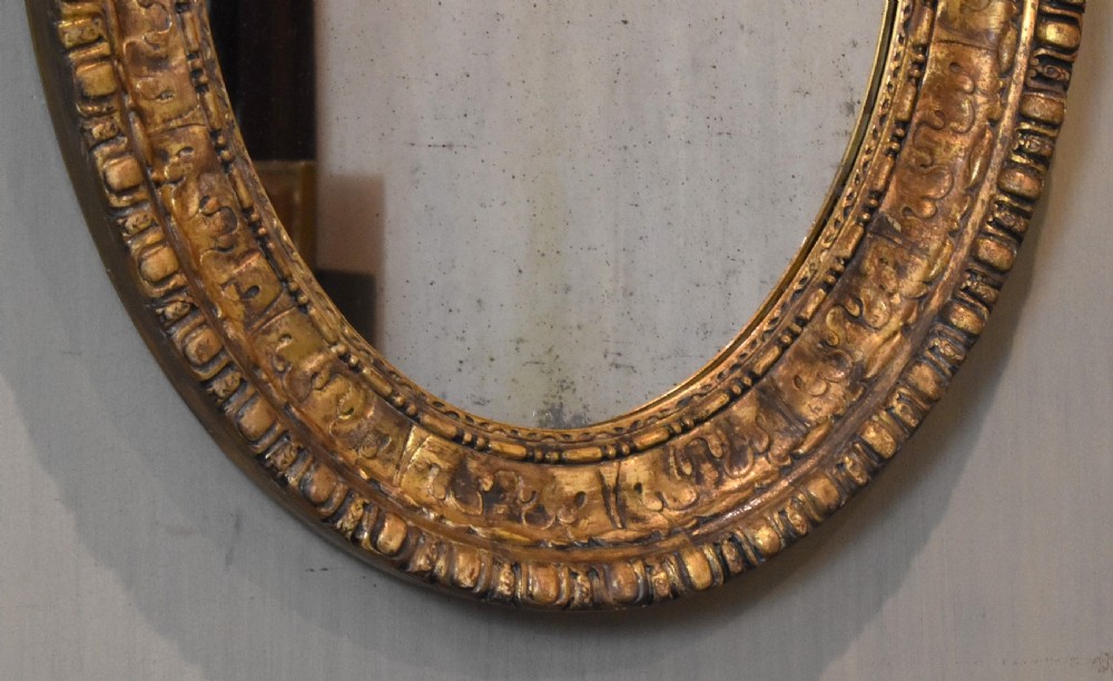 Good quality oval gilt mirror View IV
