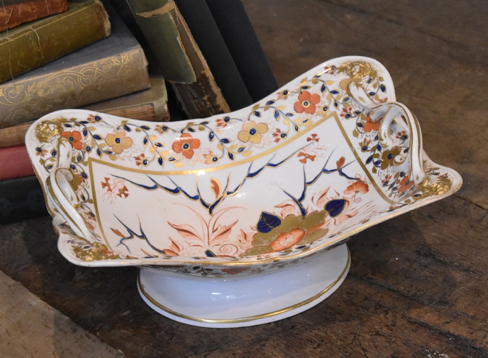 Early Derby porcelain Imari comport View III