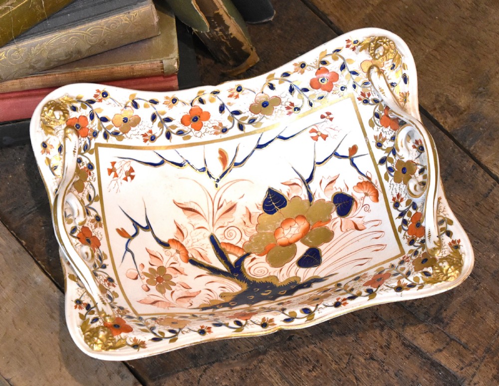 Early Derby porcelain Imari comport View IV