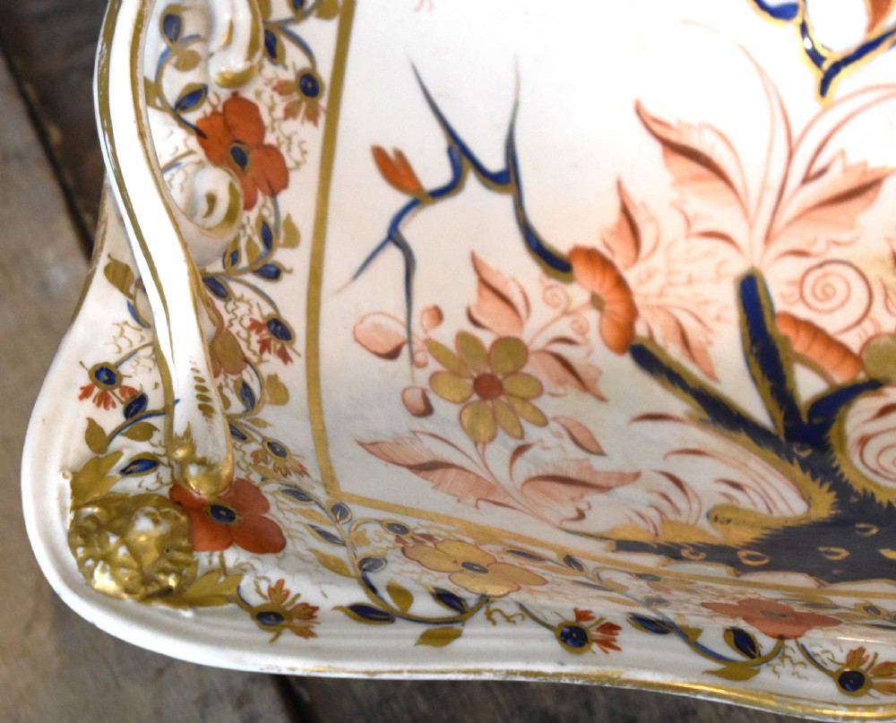 Early Derby porcelain Imari comport View VI
