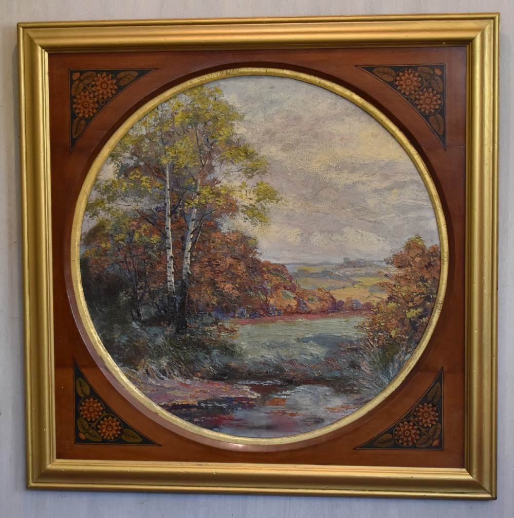 Arts and Crafts period landscape oil painting View II