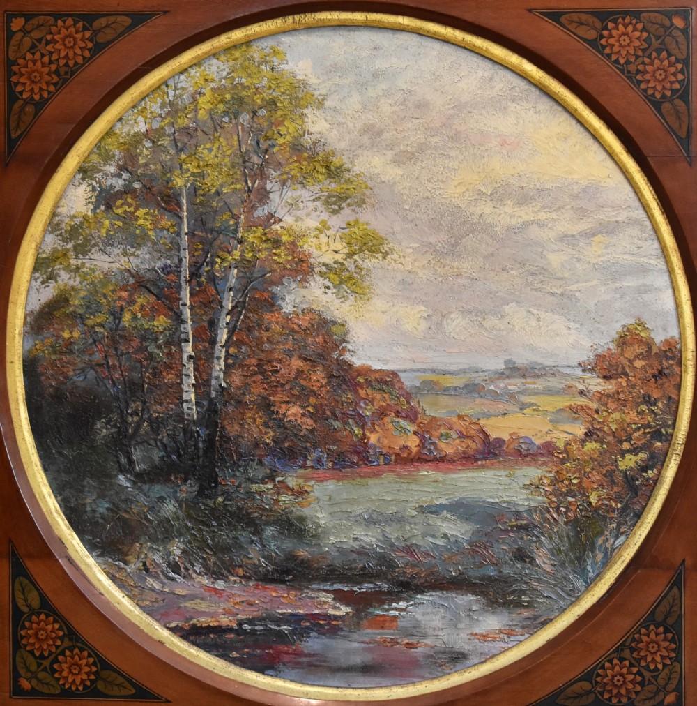 Arts and Crafts period landscape oil painting View IV