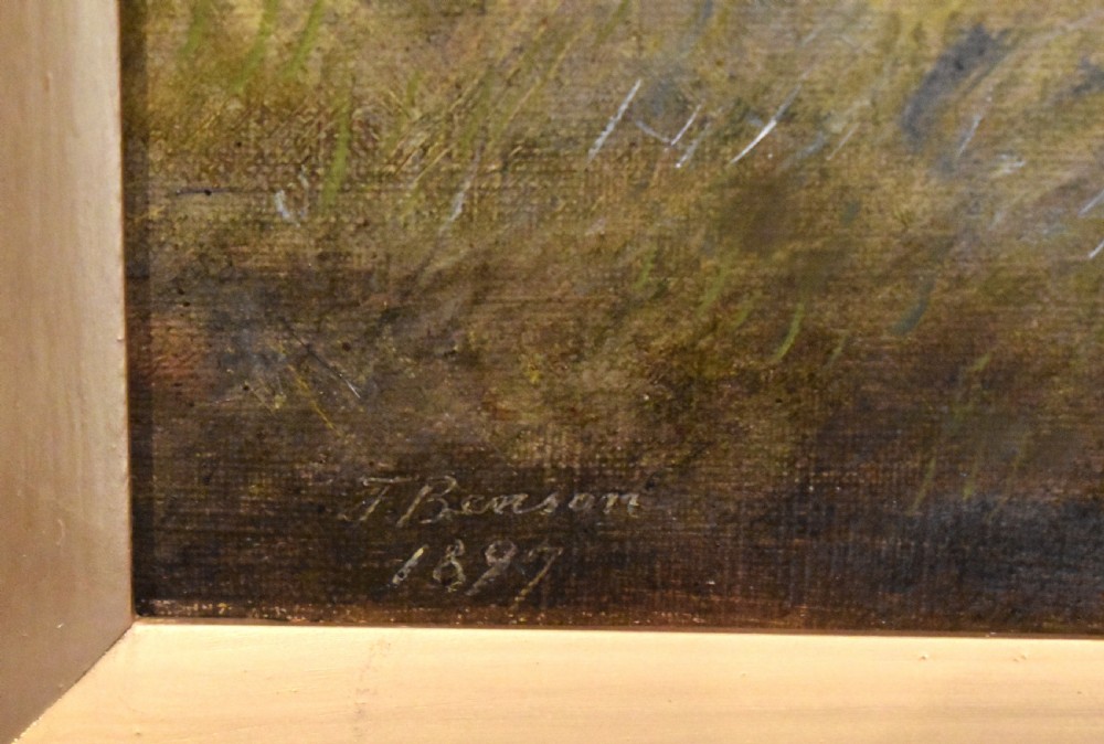 Pair of Victorian oil paintings of dogs View IX